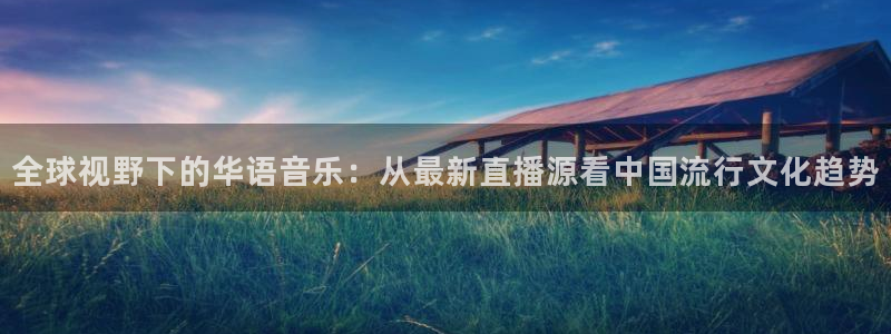 看球吧nba直播：全球视野下的华语音乐：从最新直播源看中国流行文化趋势